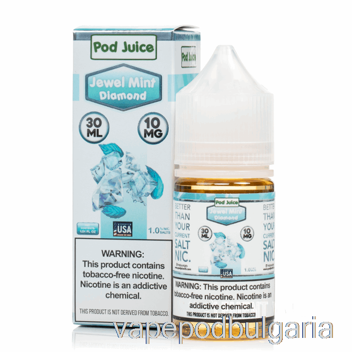 Vape Bulgaria Jewel Mint Diamond - сок от шушулки - 30ml 10mg